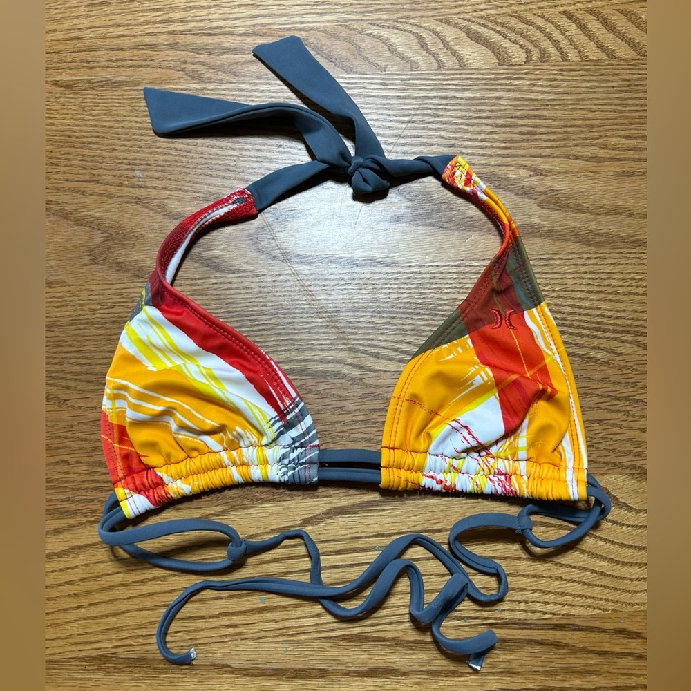 Hurley Women’s Triangle Adjustable Bikini Top Size XS